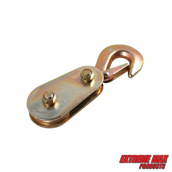 Extreme Max Extreme Max 5600.3027 Bear Claw Snatch Block with Hook 5600.3027